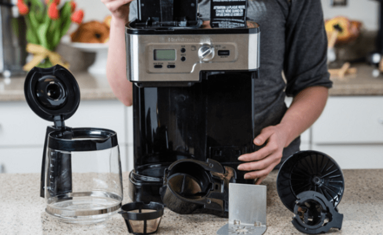 Disassembled Coffee Maker