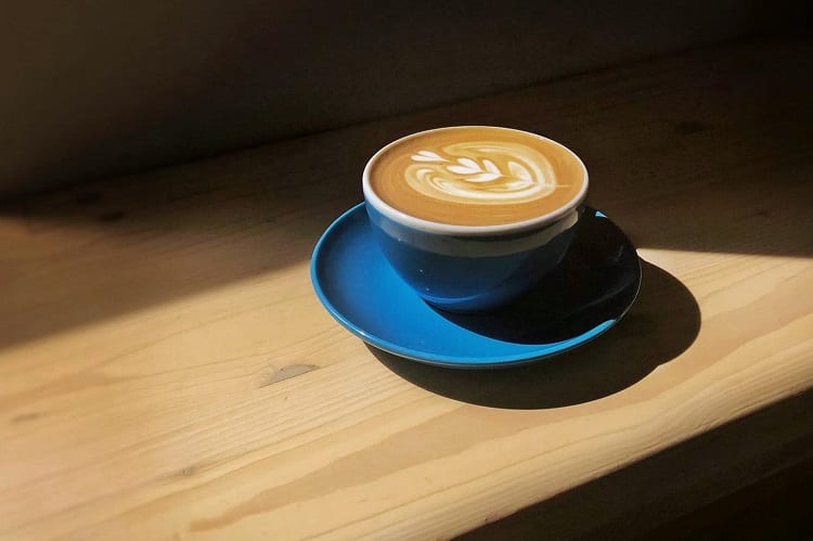 Coffee In Blue Cup